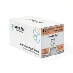VeterSut VetCRYL Mono Poliglecaprone Surgical Suture 4-0, (RB-1) 1/2 17mm Taper Point 36", 12 Count, Veterinary Use-0