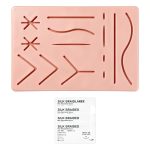 Ultrassist Suture Refill Kit for Medical and Vet Students, Silicone Stitching Pad with Pre-Cut Wounds & Various Sutures, Starter Practice Suture Training Kit (Education Use Only)-0