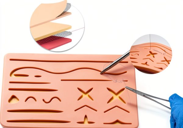 Suture Training Kit WELLiSH Medical Set with 17 Pre‑Cut Wounds Pad-5