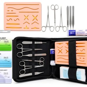 Suture Training Kit WELLiSH Medical Set with 17 Pre‑Cut Wounds Pad-0