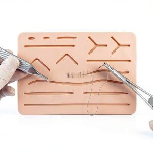 Medarchitect Upgraded Large 3-Layer Suture Pad with Wounds for Practicing Suturing - Not Easily Separate, Tear or Rip (with Anti-Slip Based)-0