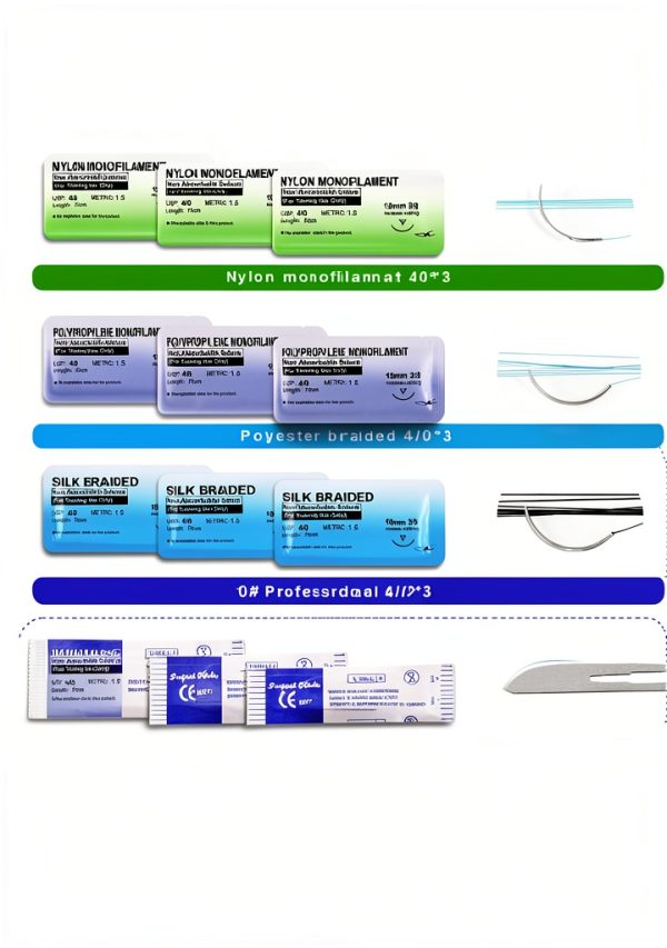 Suture Training Kit WELLiSH Medical Set with 17 Pre‑Cut Wounds Pad-4