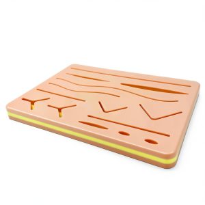 Complete Suture Practice Kit for Suture Training, Including Large Silicone Suture Pad with pre-Cut Wounds and Suture Tool kit (52 Pieces) Including Case, 3rd Generation Model. (Education Use Only)-1