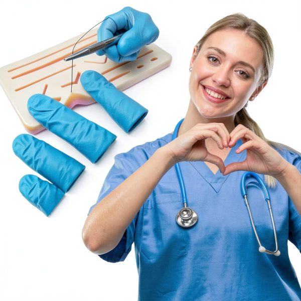 Complete Suture Practice Kit for Medical Students, Improved Stitches Kit Medical Including 2 x Large Suture Pads 1 x Plain, 1 x Pre-Cut, 5 Suture Tools, Surgical Practice Kit (Education Use Only)-6
