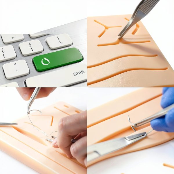 Suture Kit | Suture Practice Kit for Medical Students | Suture Pad and Tool Kit | 24 Mixed Sutures Thread with Needle | Medical, Nursing, and Vet Student Suture Training | Step by Step Video Tutorial-6