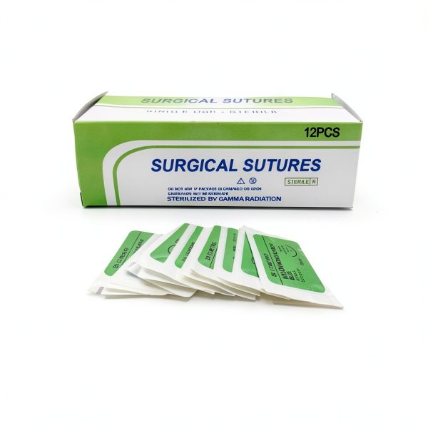 IMEDS Training Sutures 2/0 Nylon 12 Pcs Needle Teaching Set-1