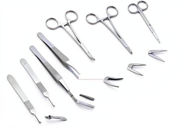 Suture Training Kit WELLiSH Medical Set with 17 Pre‑Cut Wounds Pad-2