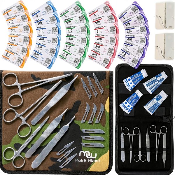 Sutures Thread Matrix Wizard Kit - Absorbable & Non-Dissolvable 49PK-0