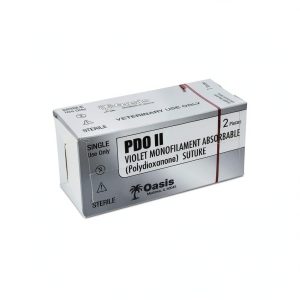 Educational Use Veterinary Polydioxanone Suture w/Needle, PDVet 4-0 Box of 12-0