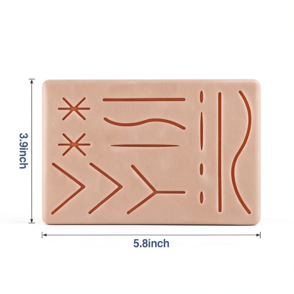 Ultrassist Suture Refill Kit for Medical and Vet Students, Silicone Stitching Pad with Pre-Cut Wounds & Various Sutures, Starter Practice Suture Training Kit (Education Use Only)-5