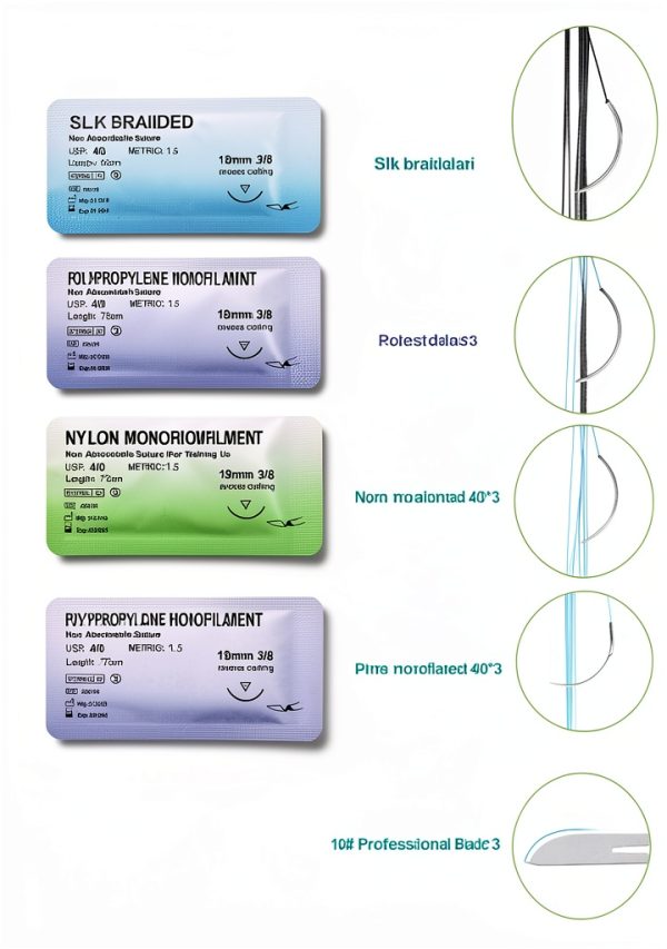 Suture Training Kit WELLiSH Medical Set with 17 Pre‑Cut Wounds Pad-3
