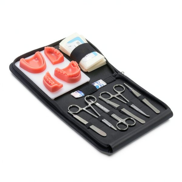 Dental Suture Practice Kit by Kits of Medicine – 4 Pads & 6 Tools-1