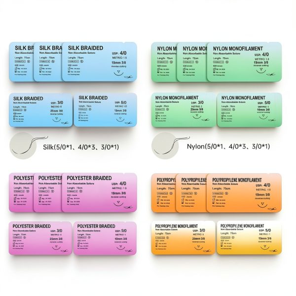 Complete Suture Kit HonwaySim with Tear‑Resistant Pad, 20 Threads-1