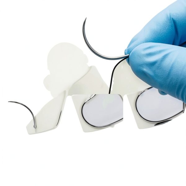 IMEDS Training Sutures 4/0 Silk, Box of 12 Pcs Suture Thread with Needle, Demo Teaching Set-4