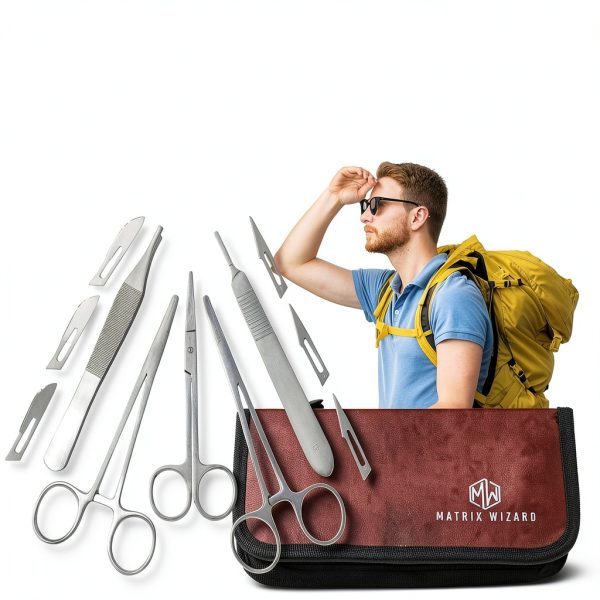 Suture Threads with Needle - 37PK Mixed Dissolvable and Non-Dissolvable Threads and Tool Kit: Camping Survival Military Tactical Drill, Clinic Rotation Suturing (Practice and Training Use)-6
