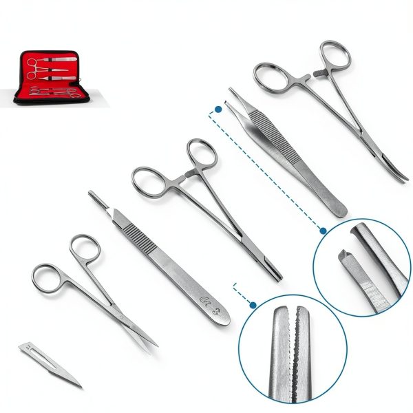 Complete Suture Kit HonwaySim with Tear‑Resistant Pad, 20 Threads-3