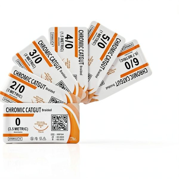 Sutures Thread with Needle (30PK Mix Absorbable: Chromic; Non-Absorbable: Silk, Nylon, Polyester, Polypropylene: 0,2-0,3-0,4-0,5-0,6-0) - Surgical Stitch Kit; Medical, Vet, RN's Hospital Training-2