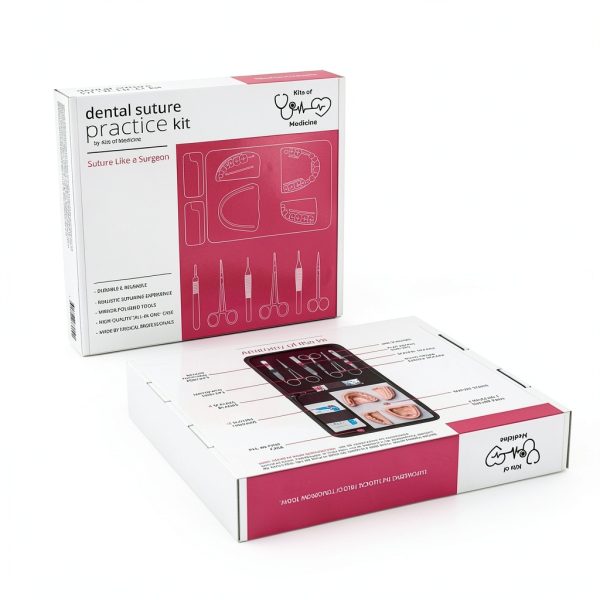 Dental Suture Practice Kit by Kits of Medicine – 4 Pads & 6 Tools-6