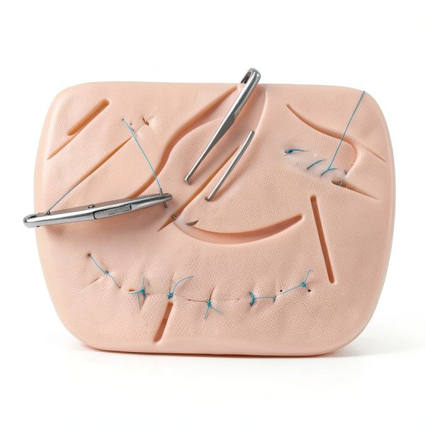 Ultrassist Suture Refill Kit for Medical and Vet Students, Silicone Stitching Pad with Pre-Cut Wounds & Various Sutures, Starter Practice Suture Training Kit (Education Use Only)-1