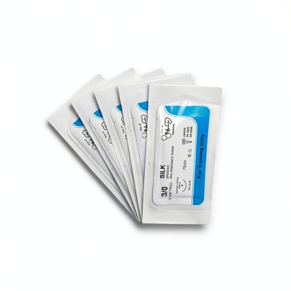 Silk Suture Thread 12 Pack Kits of Medicine 3/0 Reverse Cutting-4