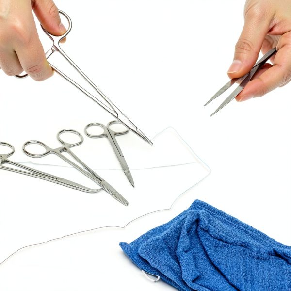 Complete Suture Practice Kit for Suture Training, Including Large Silicone Suture Pad with pre-Cut Wounds and Suture Tool kit (52 Pieces) Including Case, 3rd Generation Model. (Education Use Only)-6