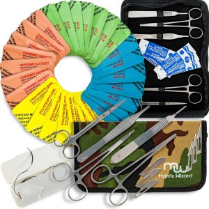 Mixed Suture Threads 40PK - 28 Dissolvable & Non-dissolvable Sutures-0