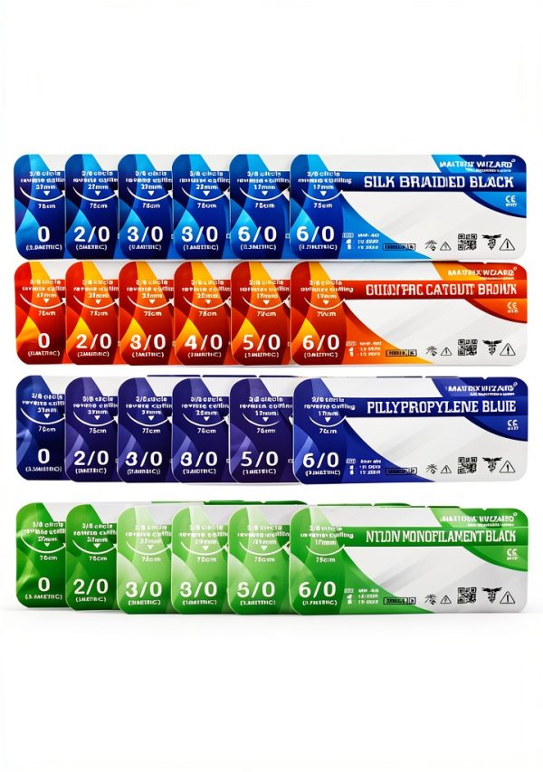 Mixed Sterile Suture Thread with Needle for Medical Training and-3
