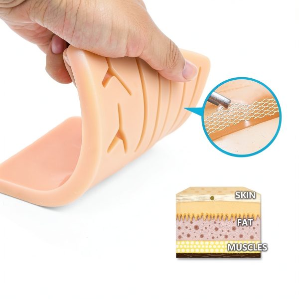 Advanced Suture Practice Kit 32pcs Silicone Pads medclimber-3