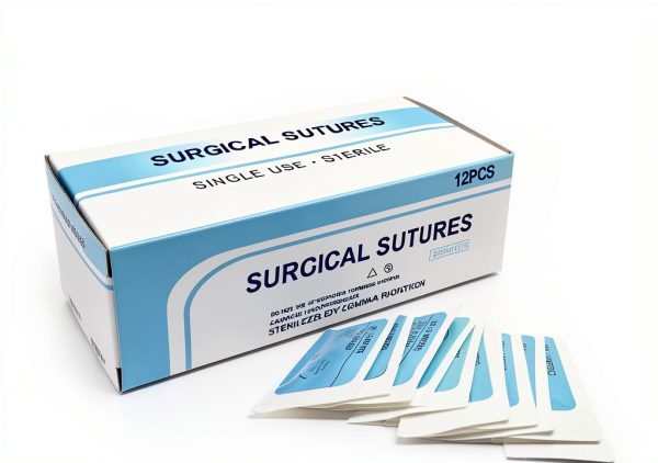 Suture Thread 2-0 Silk Sterile Needle Box 12pcs by HTI-0