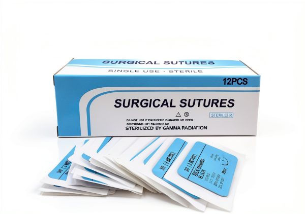HTI Training Suture Thread 3-0 Silk Sterile 12pcs for Nurse Students-0