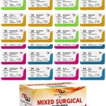 Sutures Thread with Needle Matrix Wizard 24 Mixed 2/0-4/0 Pack-0