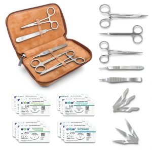 Suture Practice Kit Spectabilis Sutures 12 Mixed Thread Training Set-0
