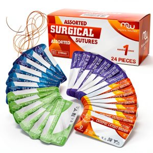 Mixed Sterile Suture Thread with Needle for Medical Training and-0