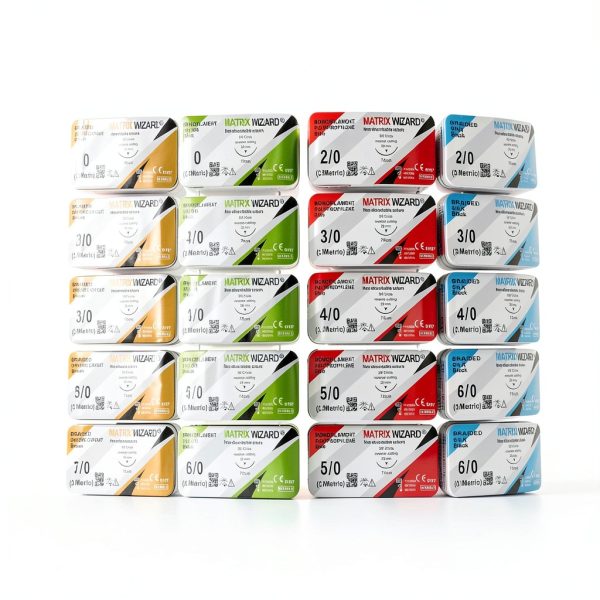Mixed Sutures Thread with Needle Kit by Matrix Wizard for Medical-5